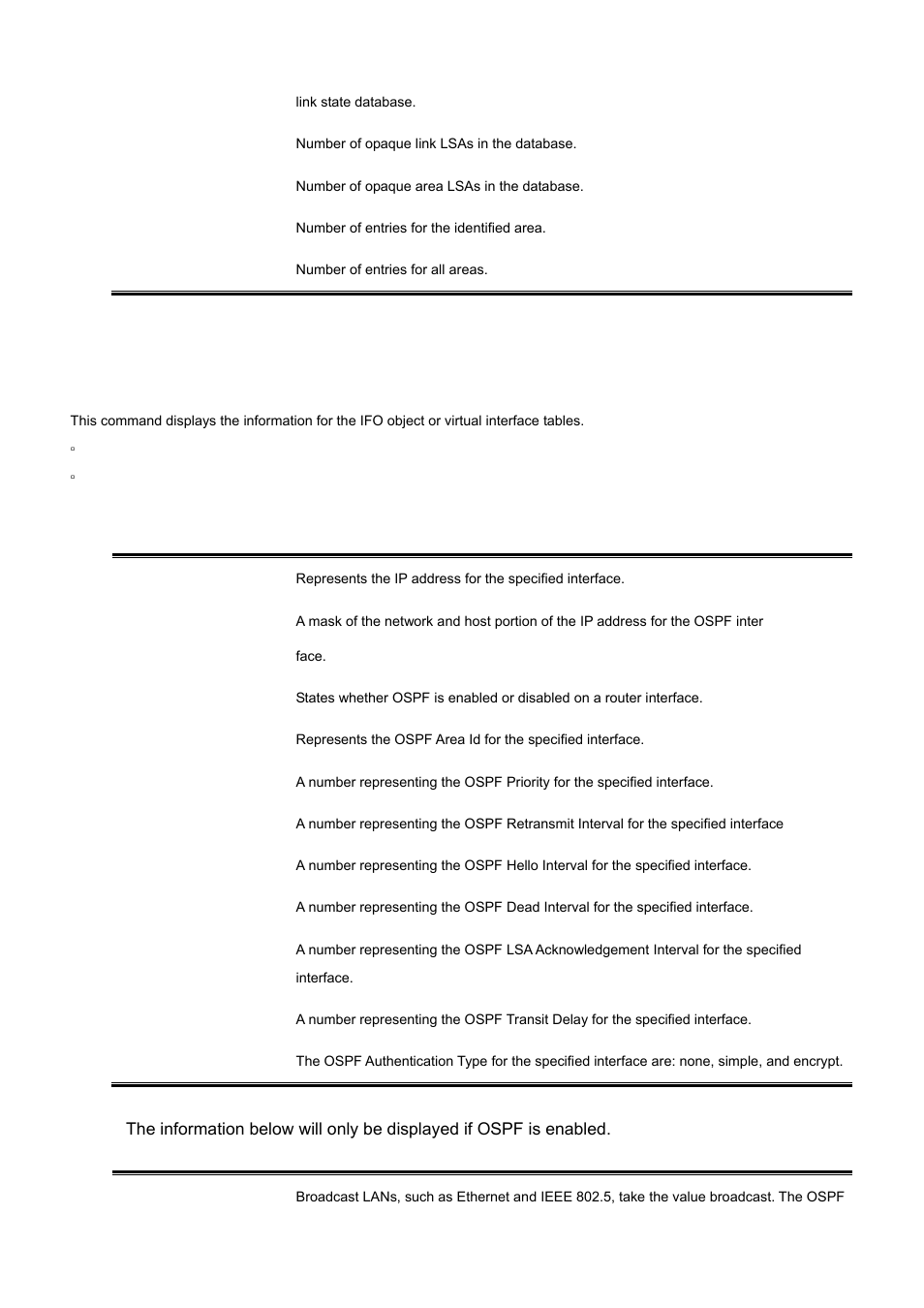 48 show ip ospf interface | PLANET WGS3-2820 User Manual | Page 471 / 528