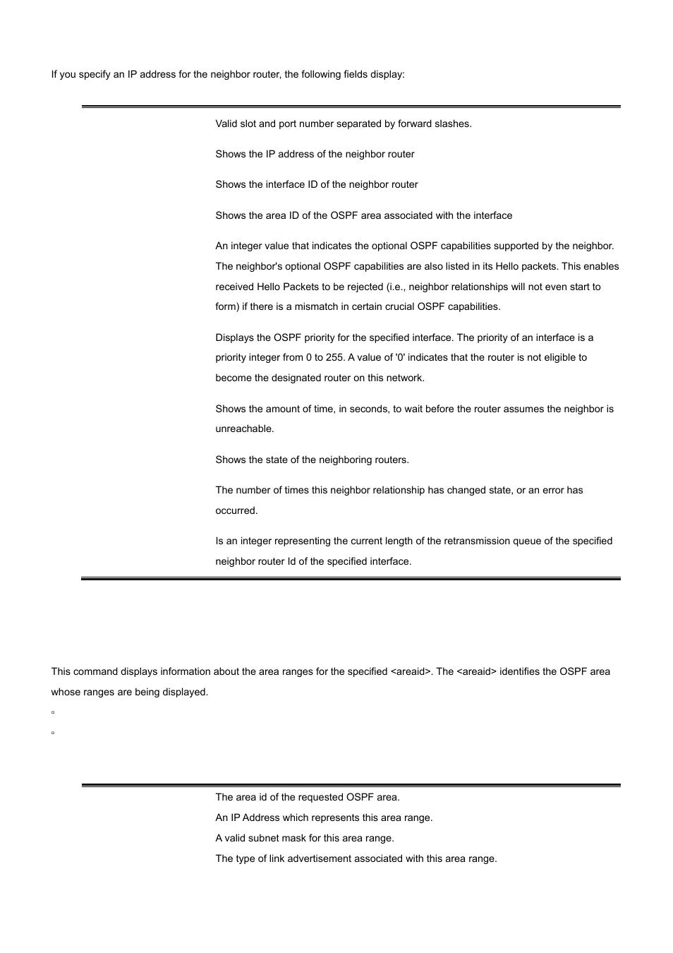 52 show ip ospf range | PLANET WGS3-2820 User Manual | Page 476 / 528