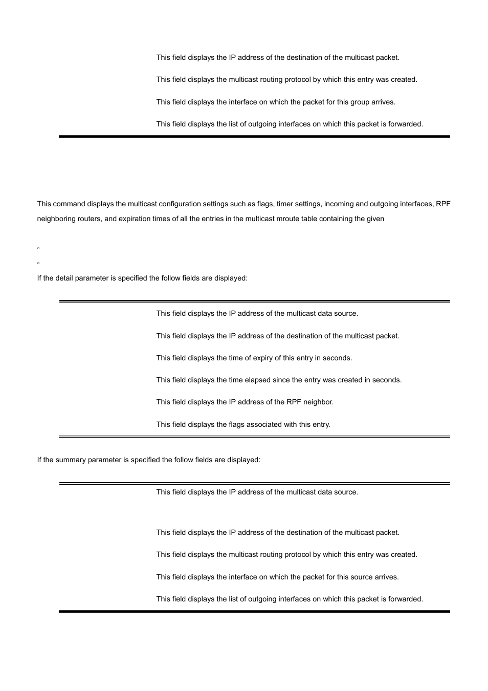 13 show ip mcast mroute source | PLANET WGS3-2820 User Manual | Page 492 / 528