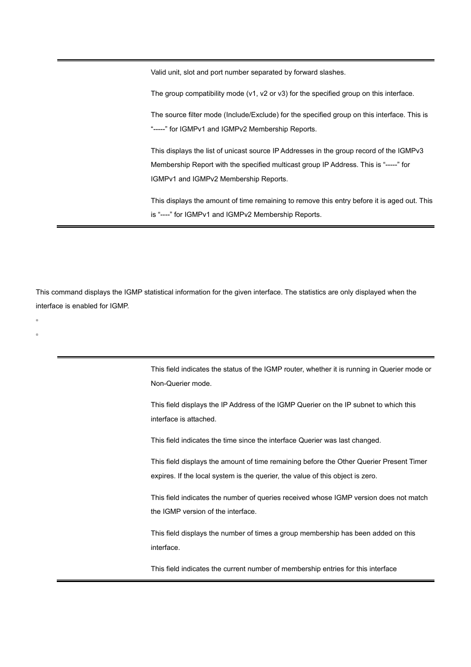19 show ip igmp interface stats | PLANET WGS3-2820 User Manual | Page 508 / 528