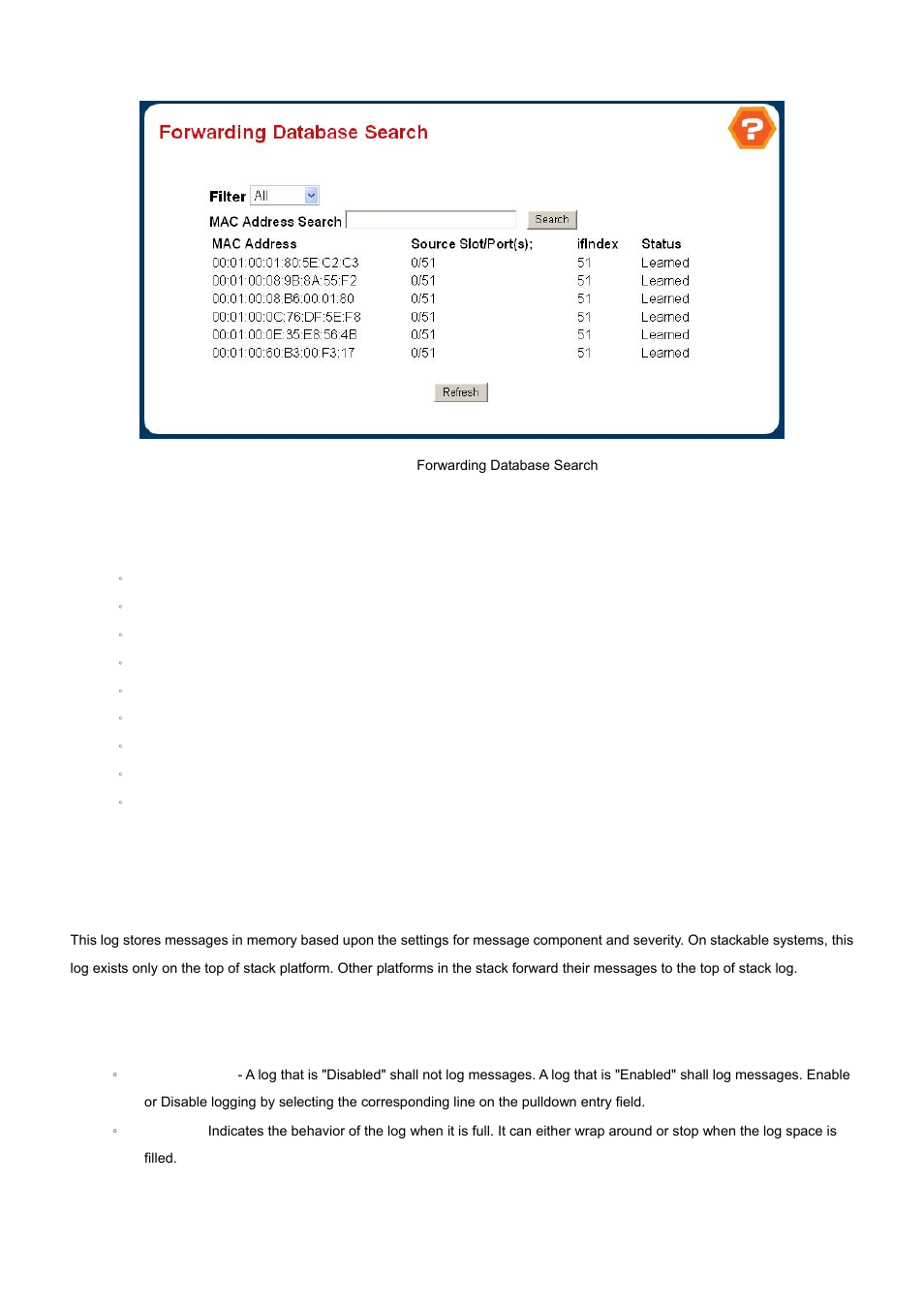 5 log | PLANET WGS3-2820 User Manual | Page 53 / 528