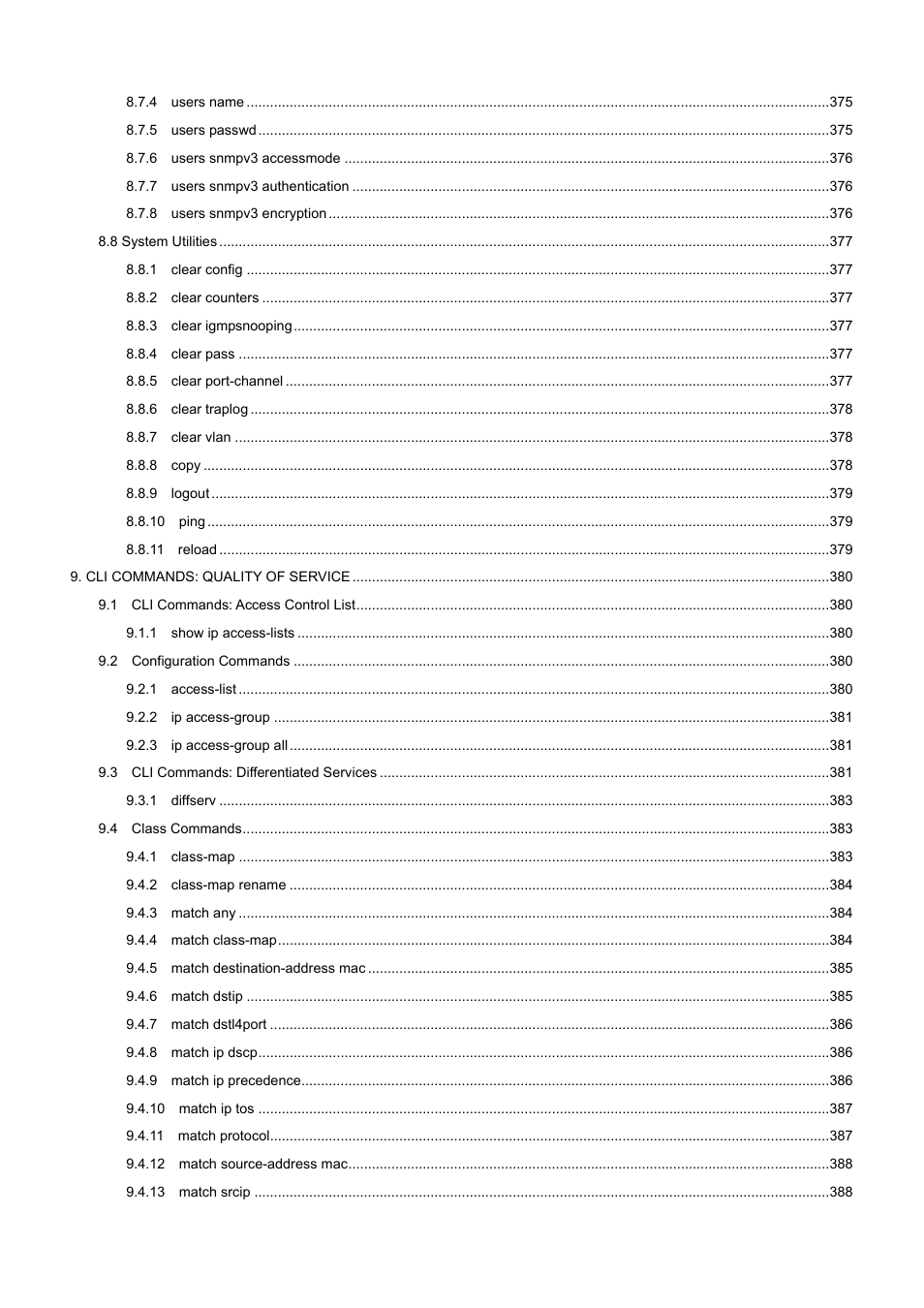 PLANET WGS3-2820 User Manual | Page 9 / 528
