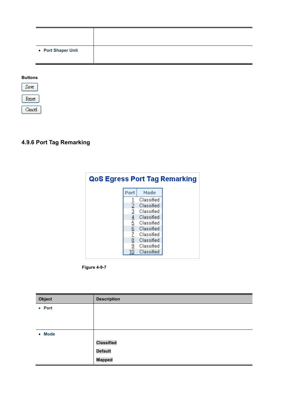 6 port tag remarking | PLANET WGSD-10020 User Manual | Page 182 / 556