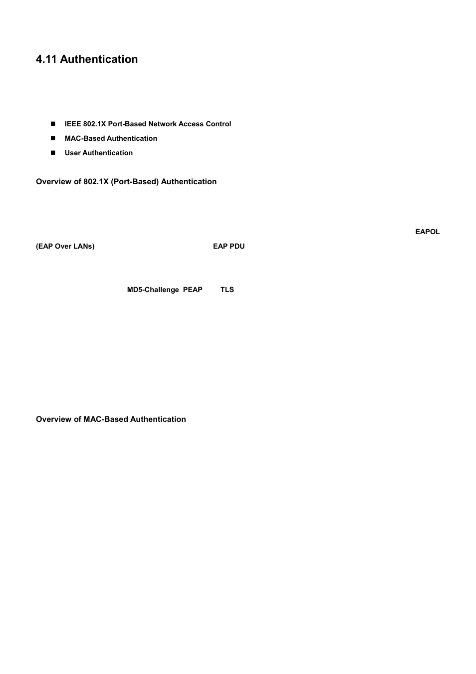 11 authentication | PLANET WGSD-10020 User Manual | Page 216 / 556