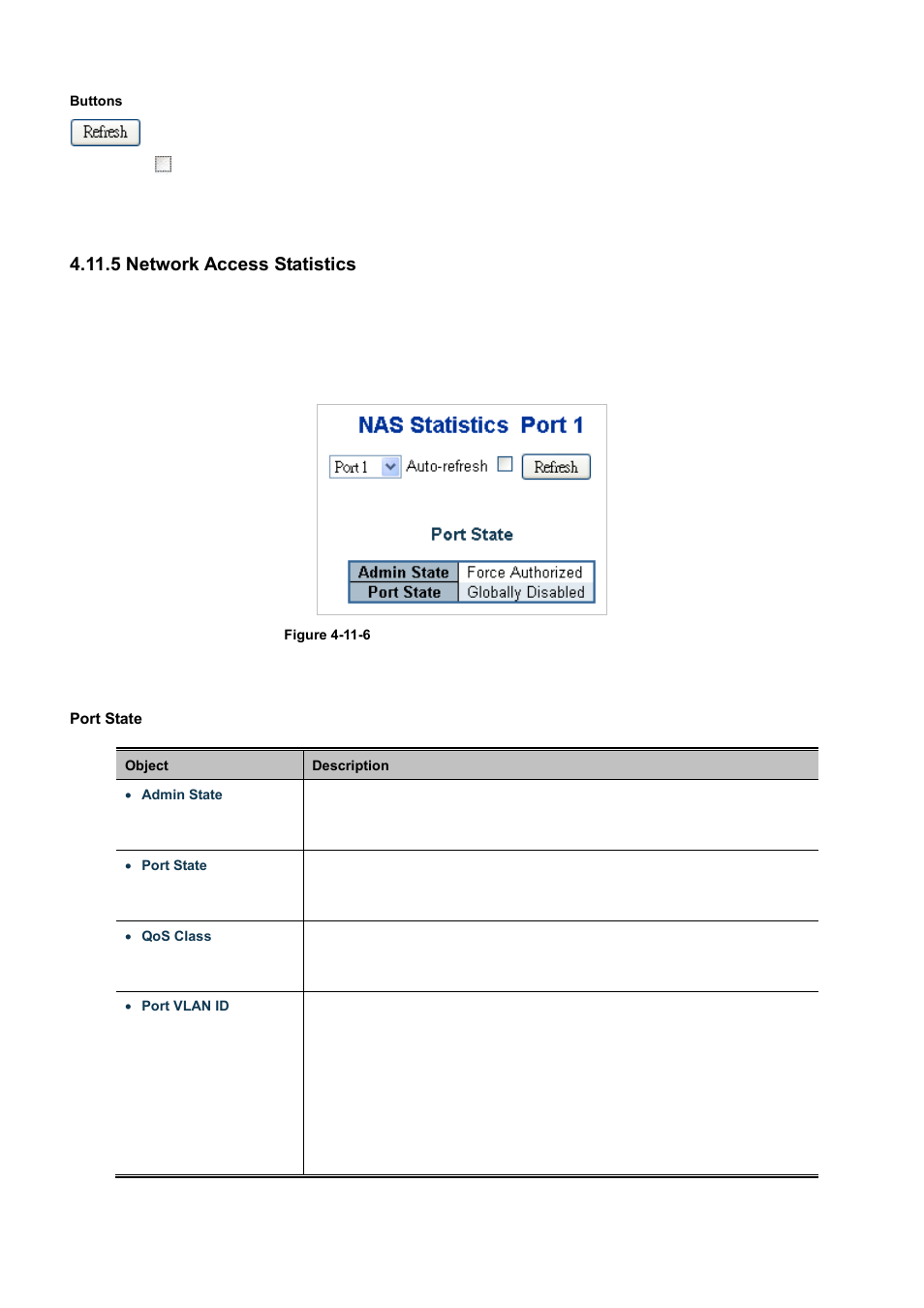 5 network access statistics | PLANET WGSD-10020 User Manual | Page 233 / 556