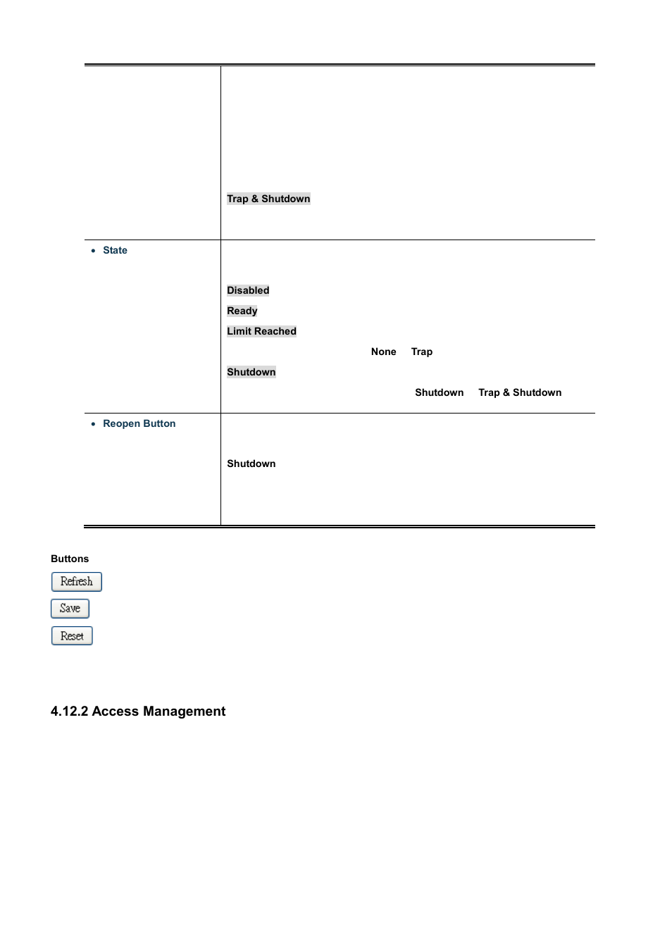 2 access management | PLANET WGSD-10020 User Manual | Page 262 / 556