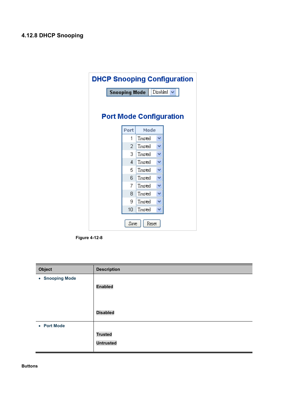 8 dhcp snooping | PLANET WGSD-10020 User Manual | Page 269 / 556