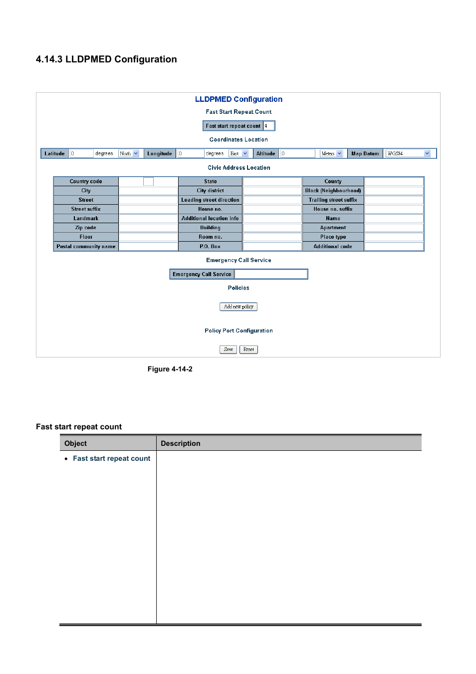 3 lldpmed configuration | PLANET WGSD-10020 User Manual | Page 285 / 556