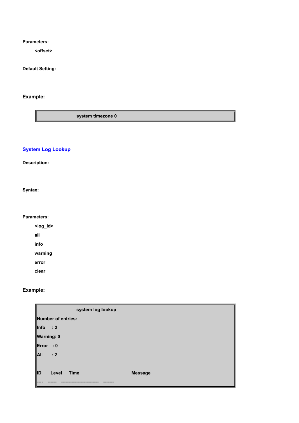 System log lookup | PLANET WGSD-10020 User Manual | Page 327 / 556