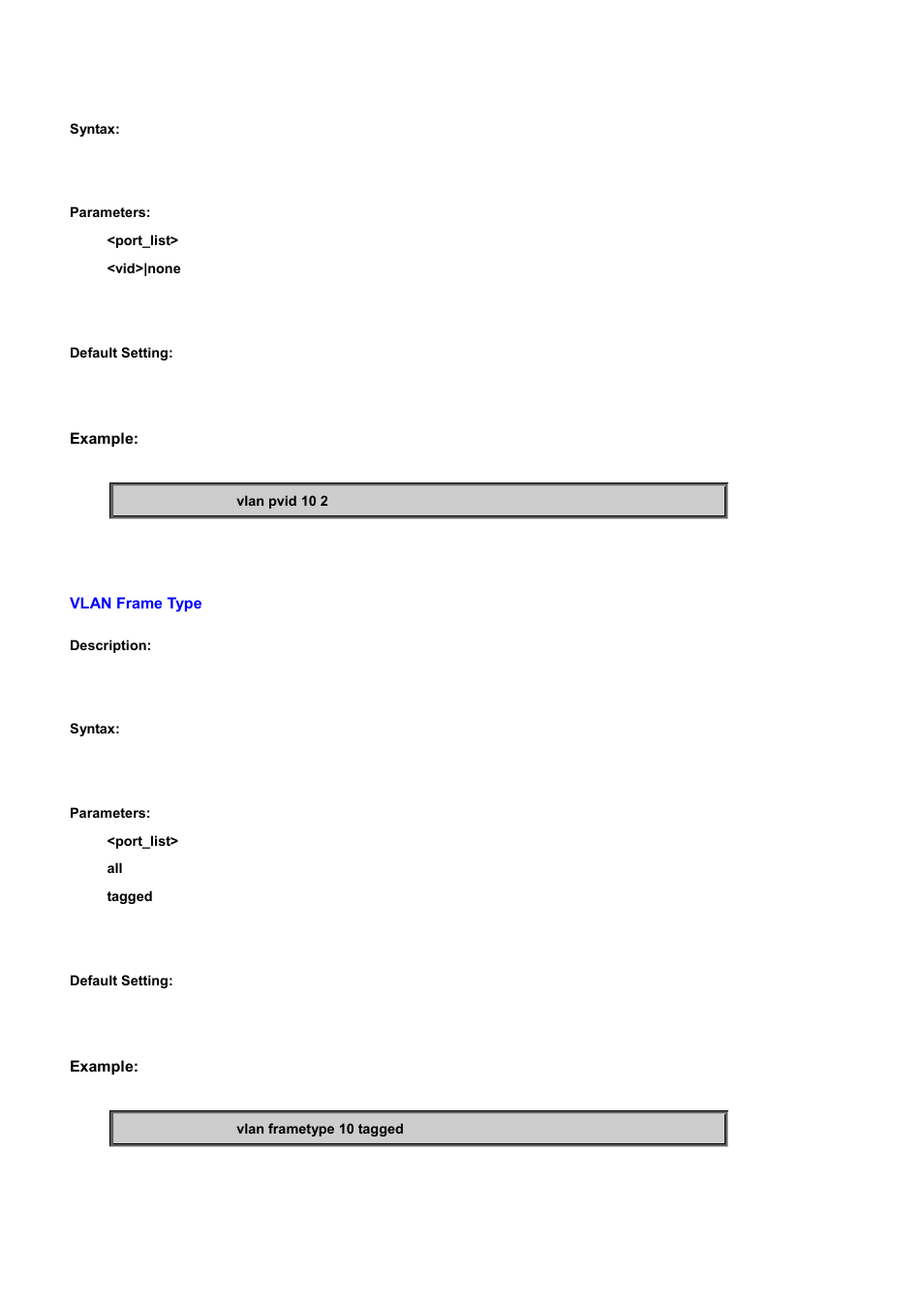 Vlan frame type | PLANET WGSD-10020 User Manual | Page 351 / 556