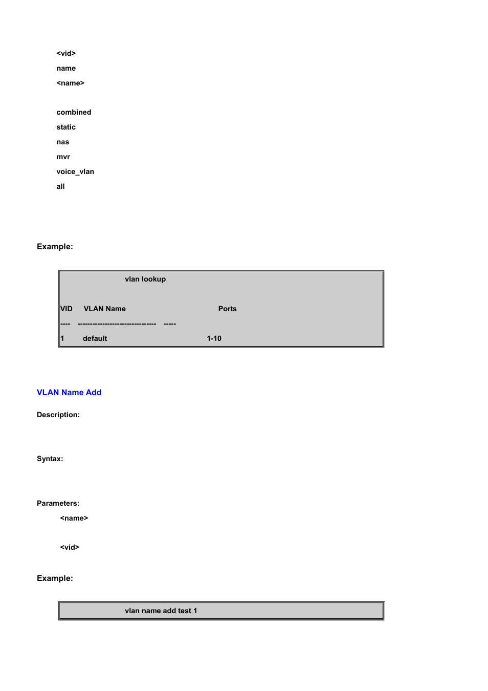 Vlan name add | PLANET WGSD-10020 User Manual | Page 357 / 556