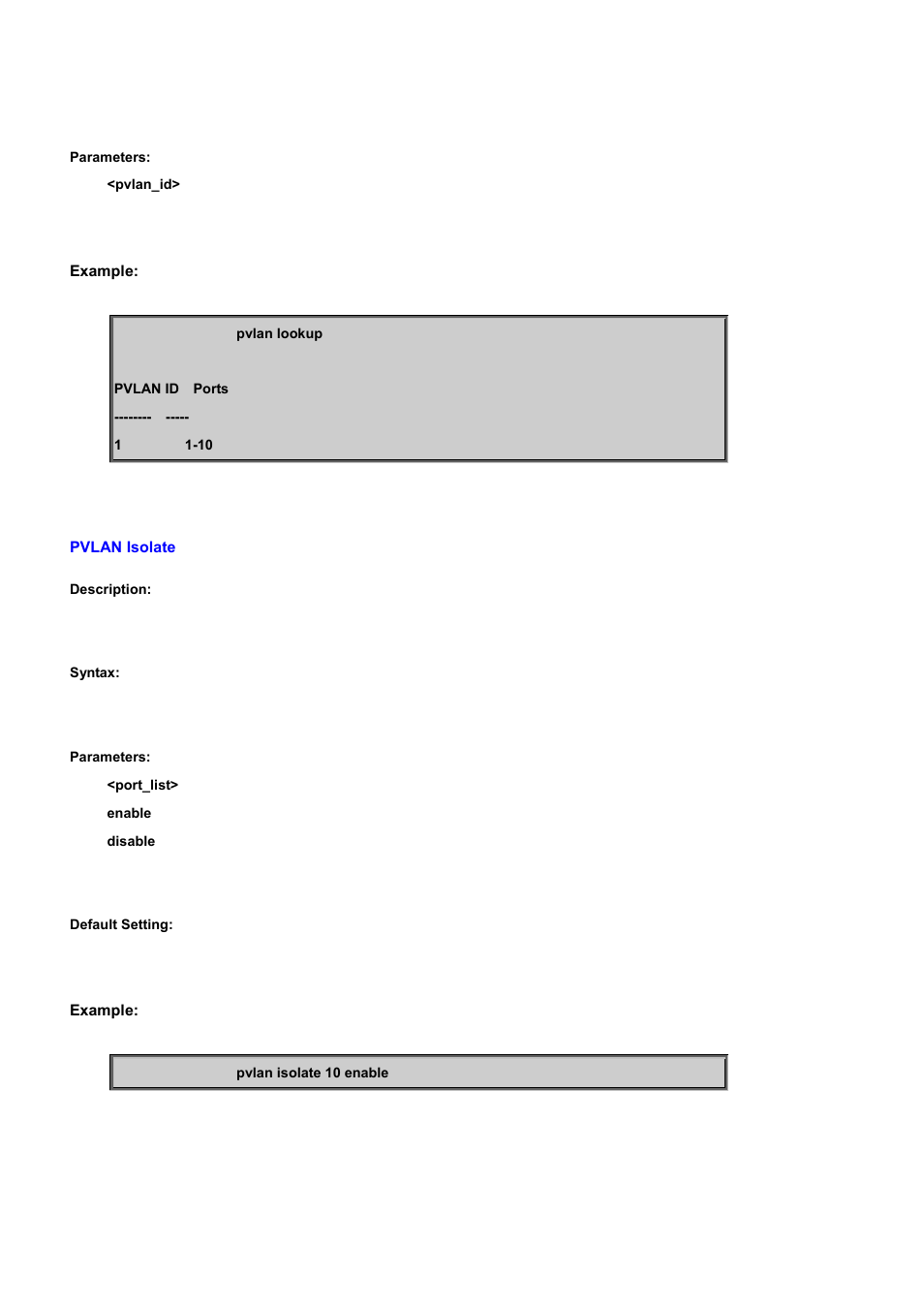 Pvlan isolate | PLANET WGSD-10020 User Manual | Page 362 / 556
