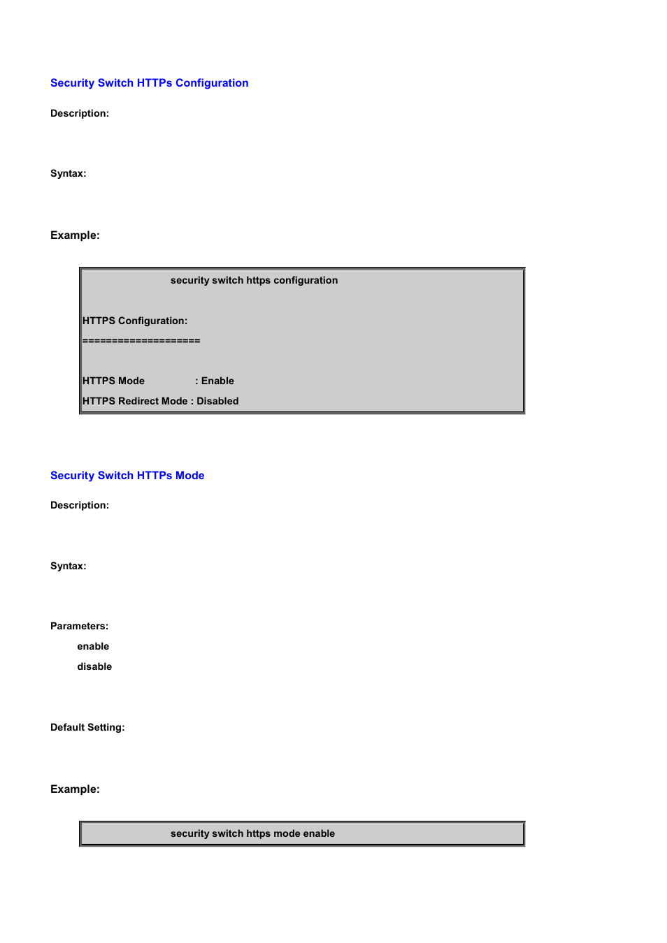 Security switch https configuration, Security switch https mode | PLANET WGSD-10020 User Manual | Page 369 / 556