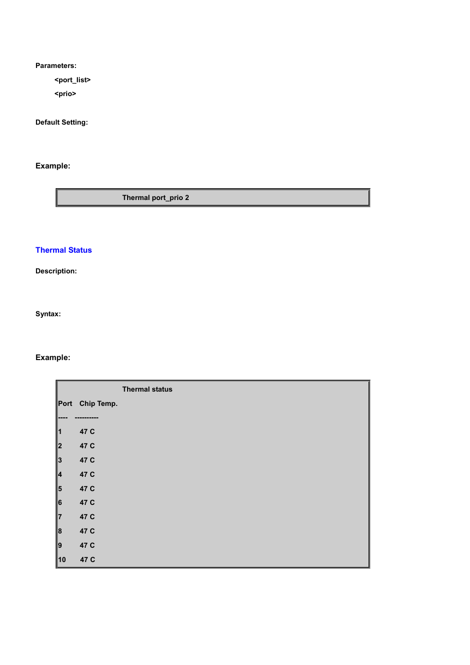 Thermal status | PLANET WGSD-10020 User Manual | Page 470 / 556