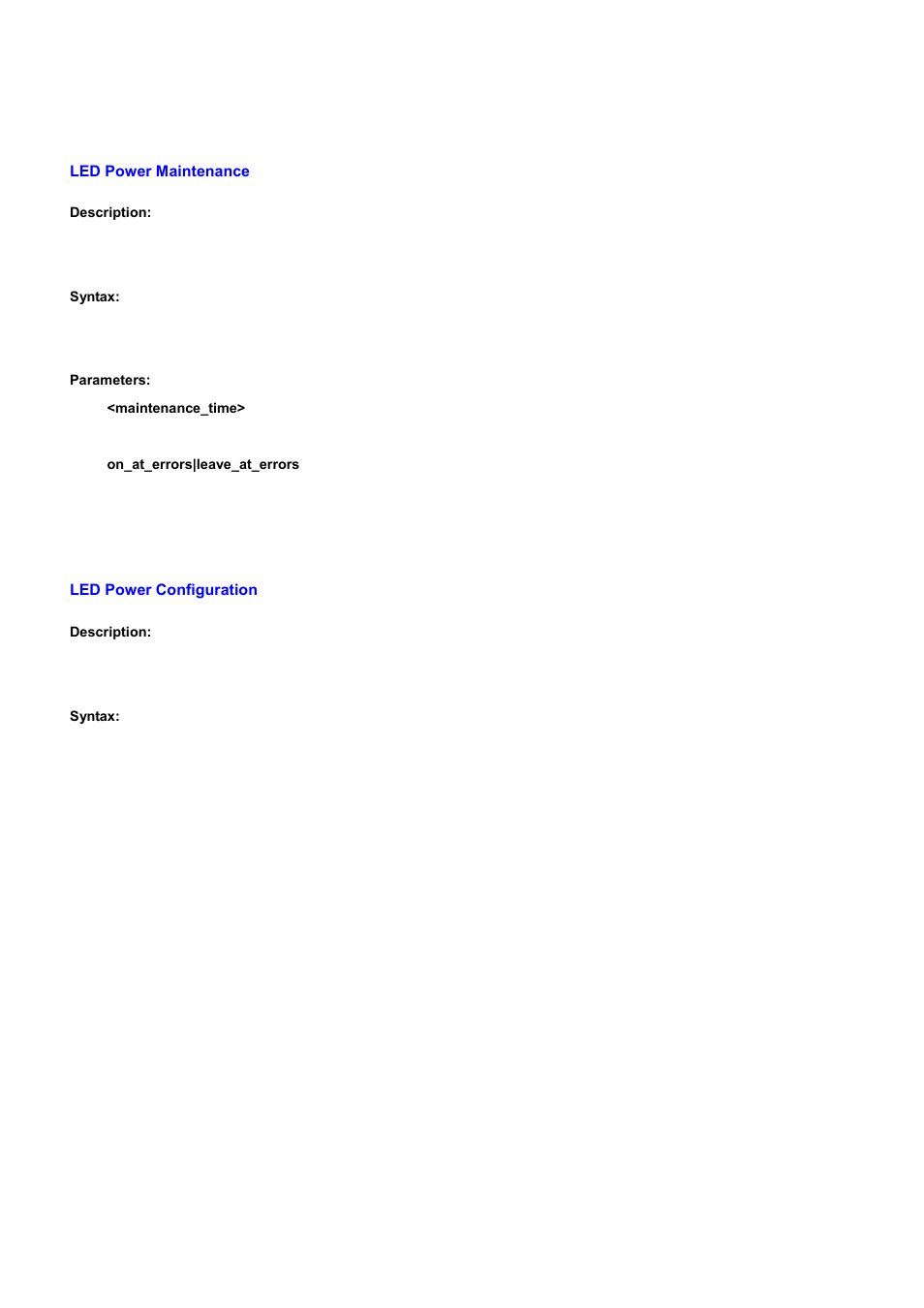 Led power maintenance, Led power configuration | PLANET WGSD-10020 User Manual | Page 472 / 556