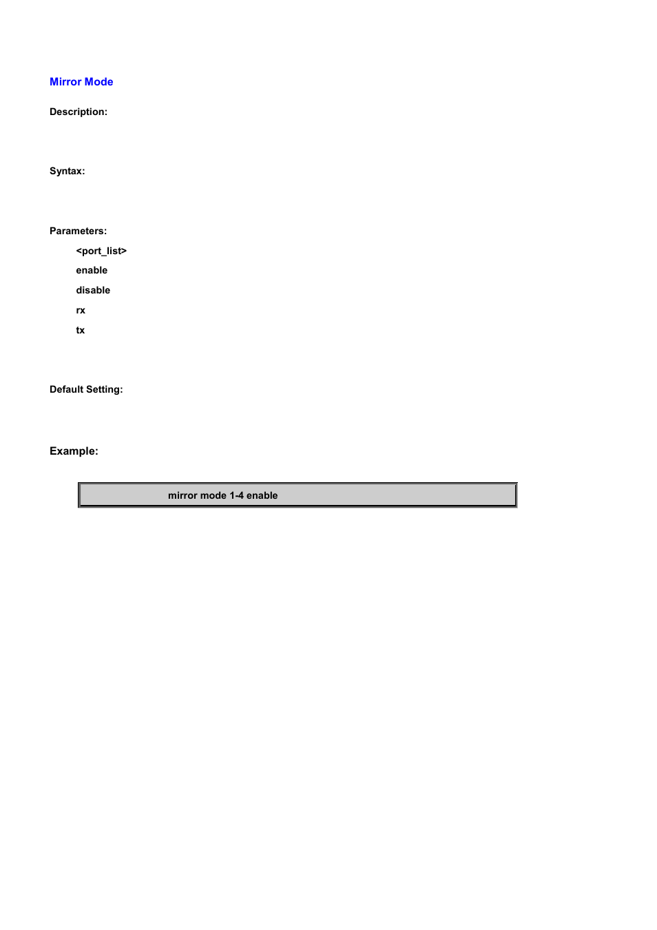 Mirror mode | PLANET WGSD-10020 User Manual | Page 494 / 556