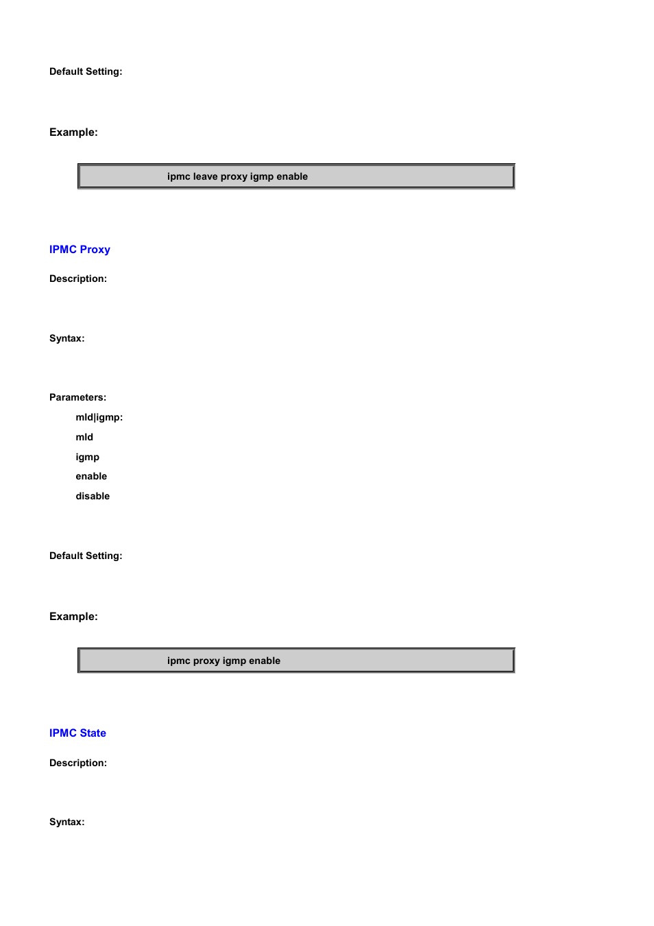 Ipmc proxy, Ipmc state | PLANET WGSD-10020 User Manual | Page 513 / 556