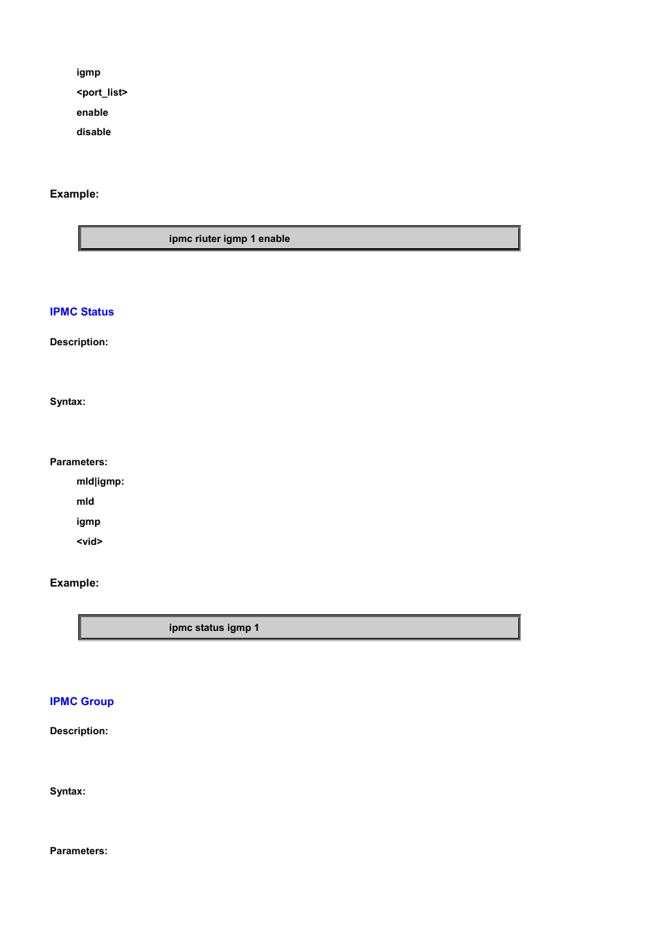 Ipmc status, Ipmc group | PLANET WGSD-10020 User Manual | Page 517 / 556
