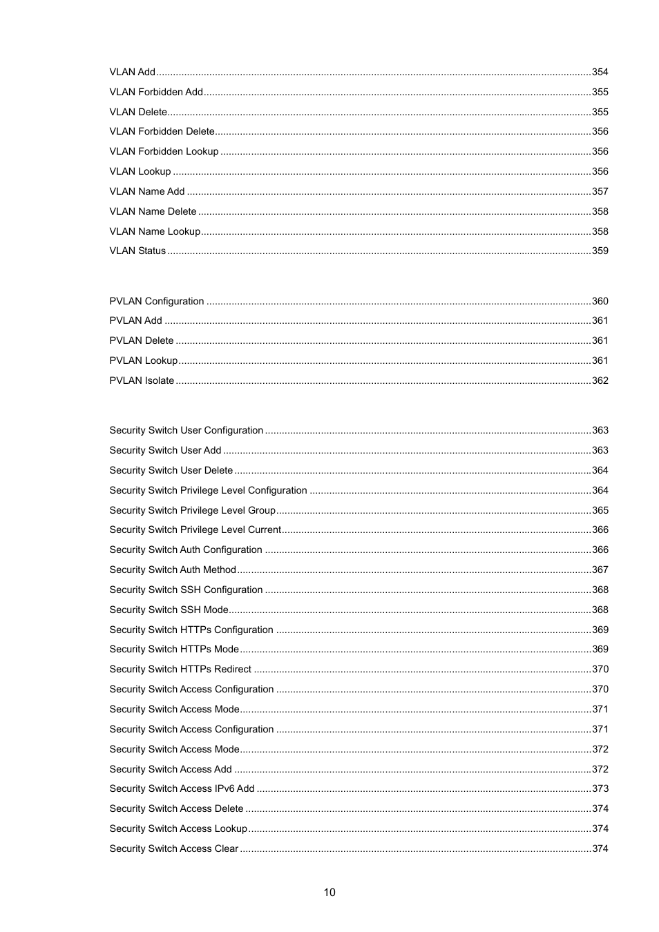 PLANET WGSD-10020 User Manual | Page 10 / 557