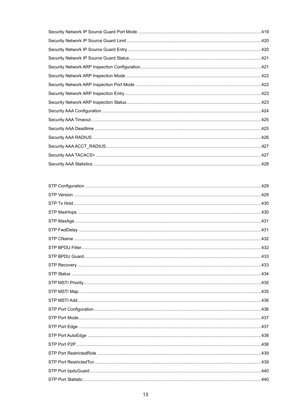 PLANET WGSD-10020 User Manual | Page 13 / 557