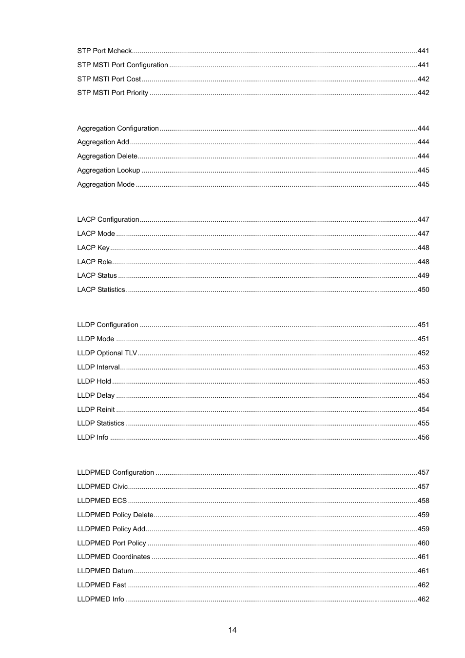 PLANET WGSD-10020 User Manual | Page 14 / 557