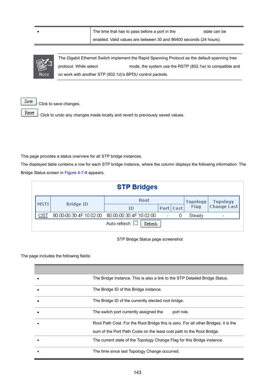 3 bridge status | PLANET WGSD-10020 User Manual | Page 143 / 557