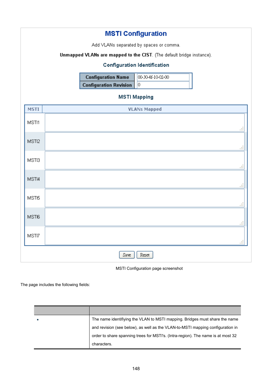 PLANET WGSD-10020 User Manual | Page 148 / 557