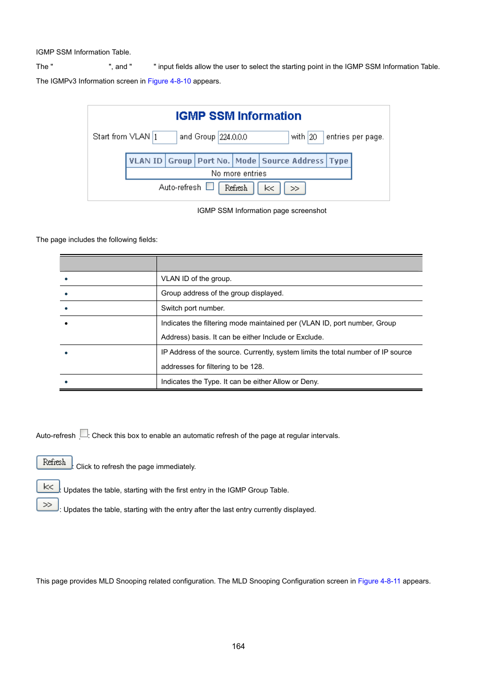 8 mld snooping configuration | PLANET WGSD-10020 User Manual | Page 164 / 557