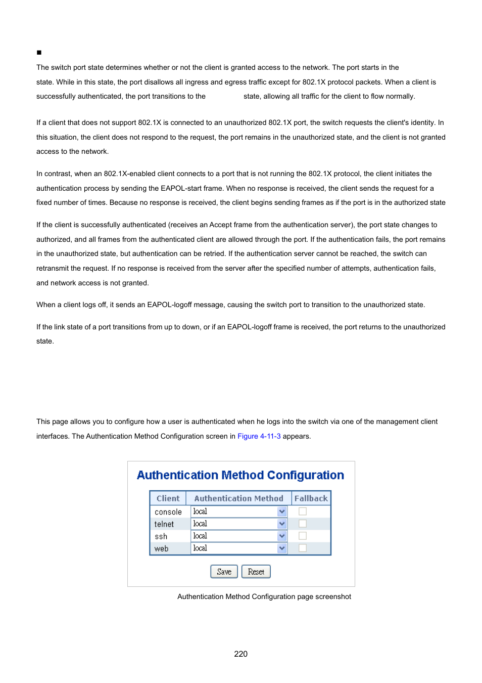 2 authentication configuration | PLANET WGSD-10020 User Manual | Page 220 / 557
