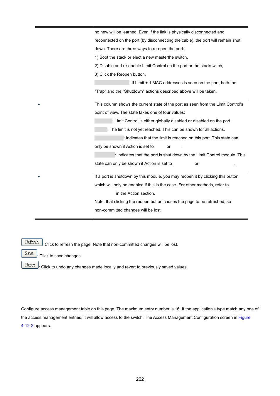 2 access management | PLANET WGSD-10020 User Manual | Page 262 / 557