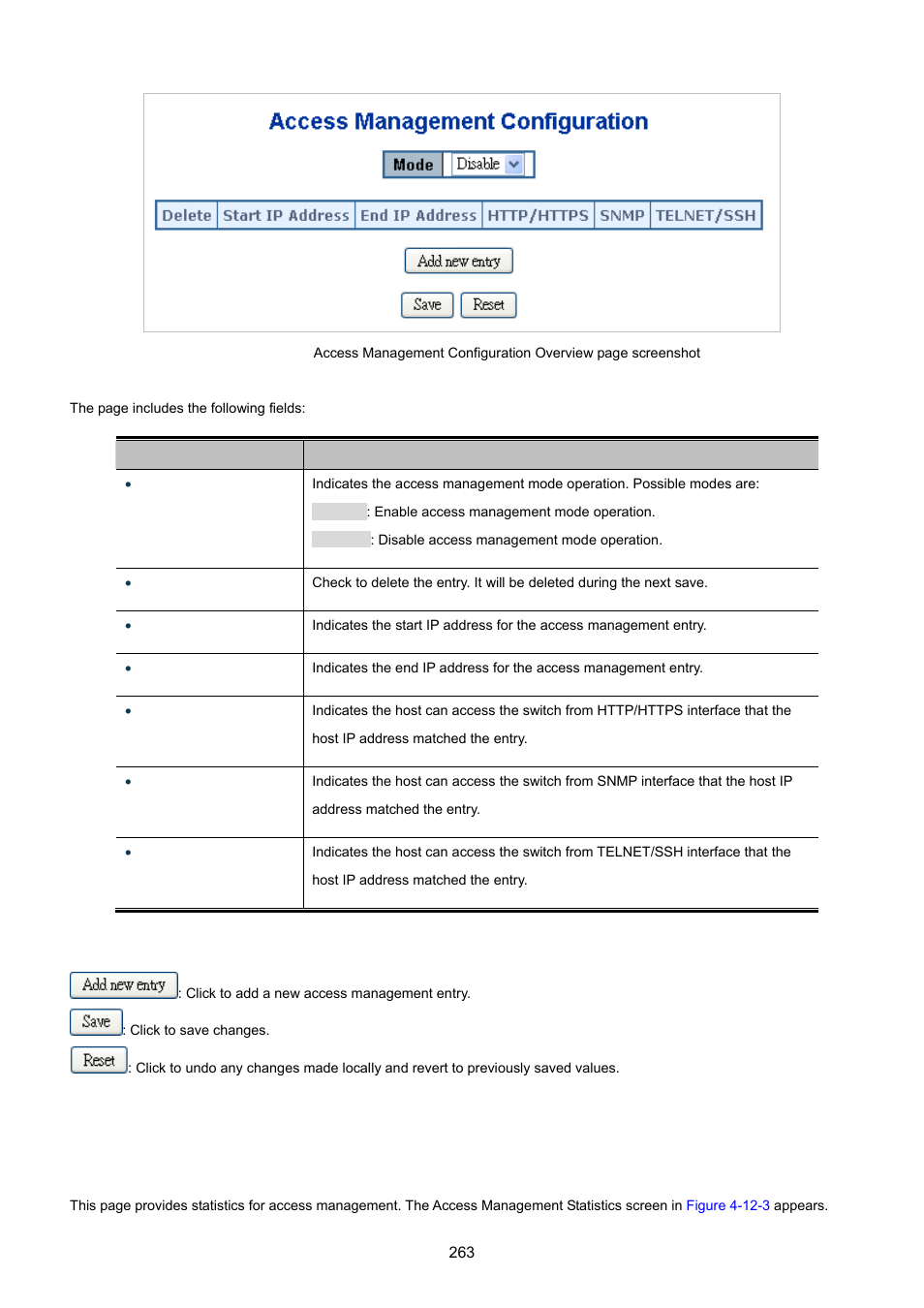 3 access management statistics | PLANET WGSD-10020 User Manual | Page 263 / 557