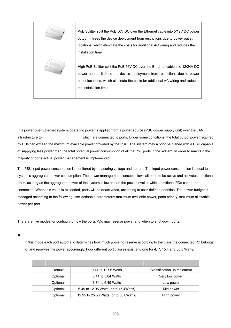 2 power configuration | PLANET WGSD-10020 User Manual | Page 306 / 557