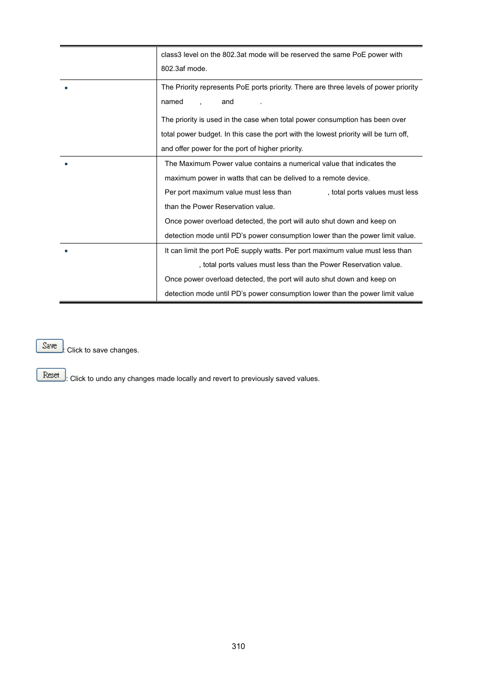 PLANET WGSD-10020 User Manual | Page 310 / 557