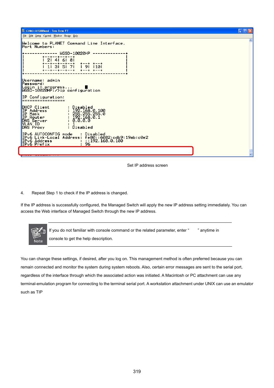 PLANET WGSD-10020 User Manual | Page 319 / 557