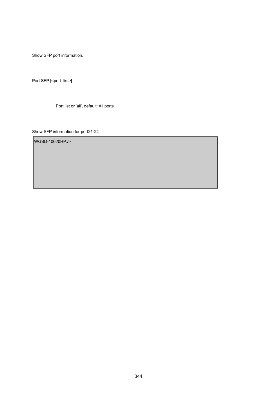 Port sfp | PLANET WGSD-10020 User Manual | Page 344 / 557