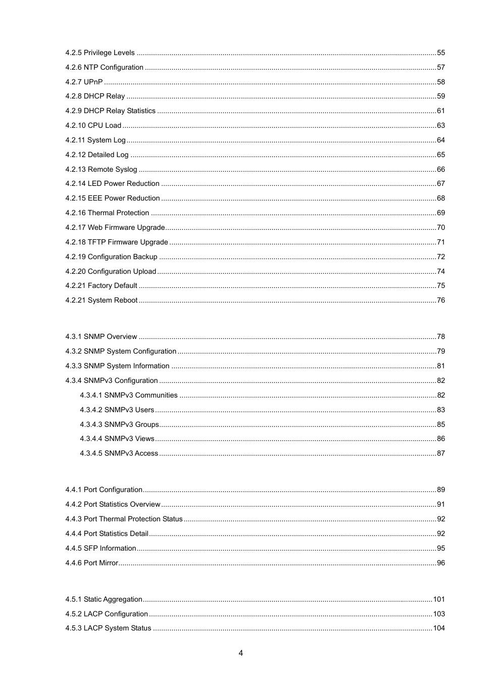 PLANET WGSD-10020 User Manual | Page 4 / 557