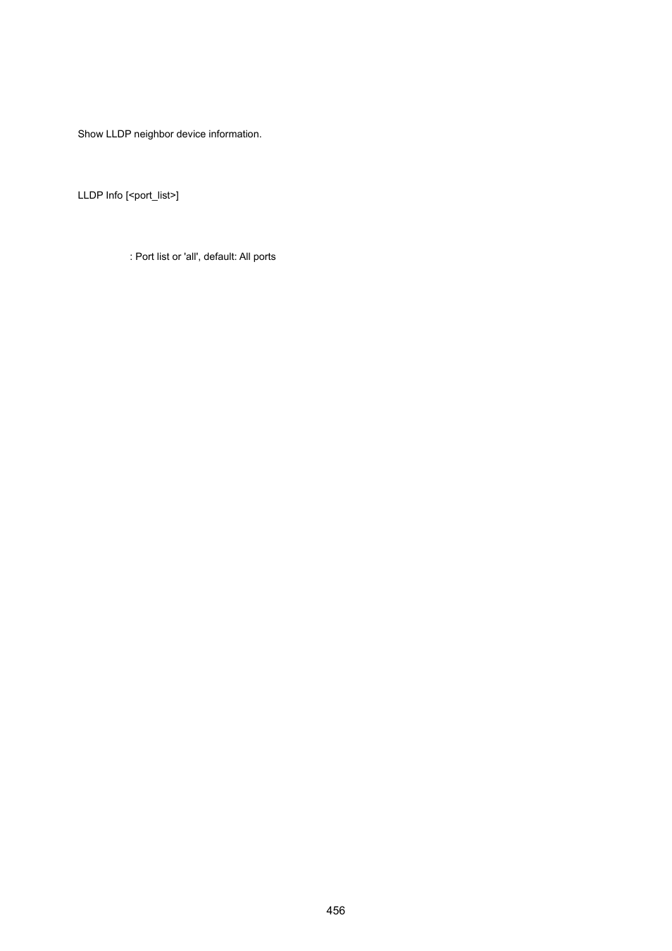 Lldp info | PLANET WGSD-10020 User Manual | Page 456 / 557