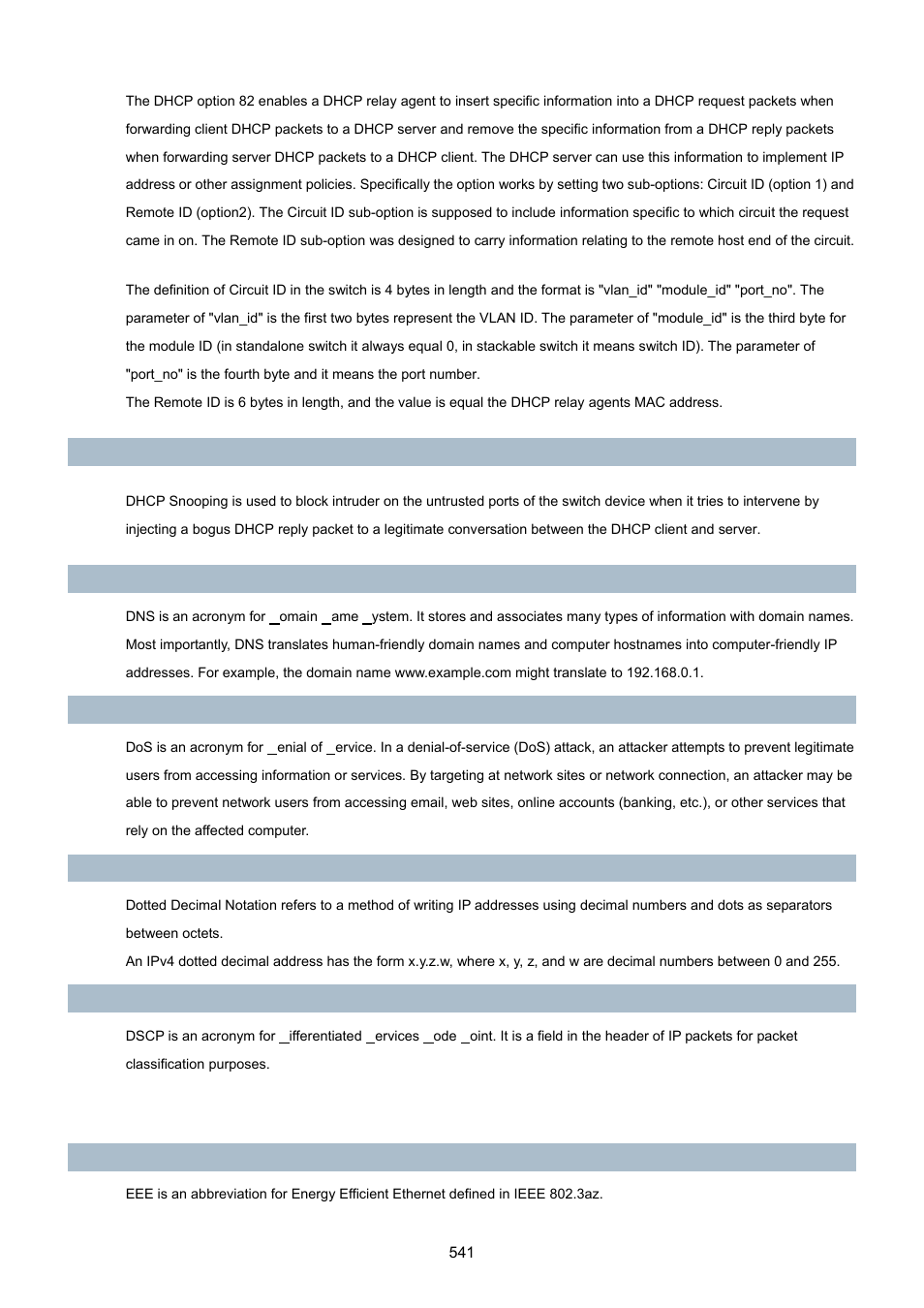 PLANET WGSD-10020 User Manual | Page 541 / 557