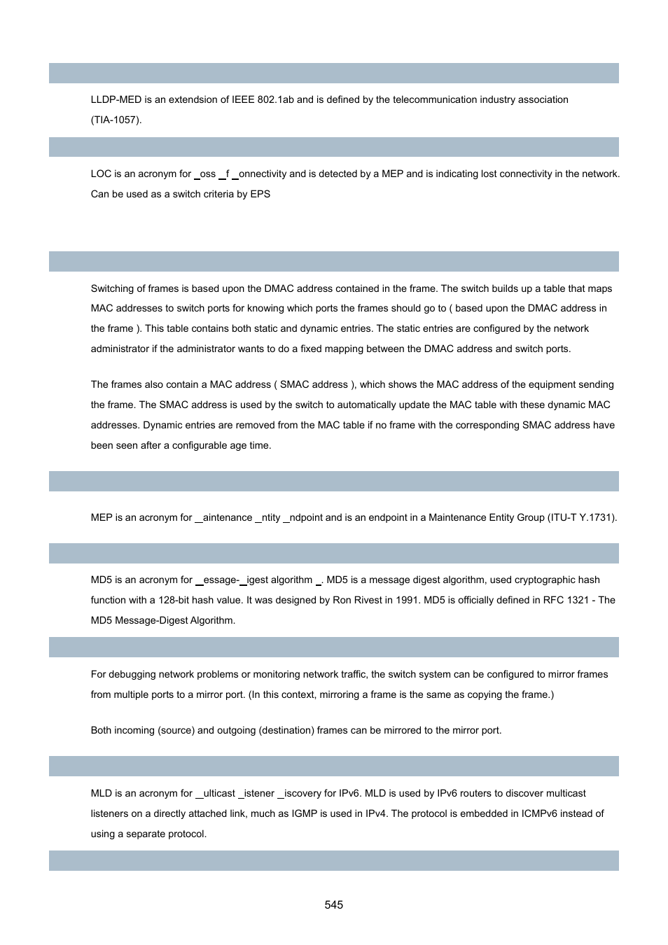 PLANET WGSD-10020 User Manual | Page 545 / 557