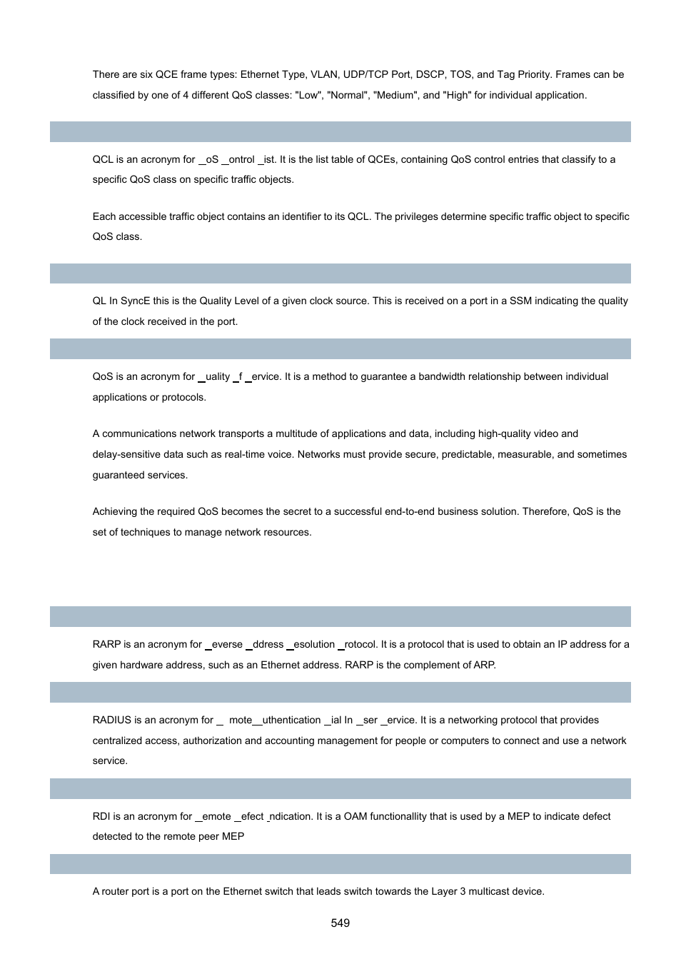 PLANET WGSD-10020 User Manual | Page 549 / 557