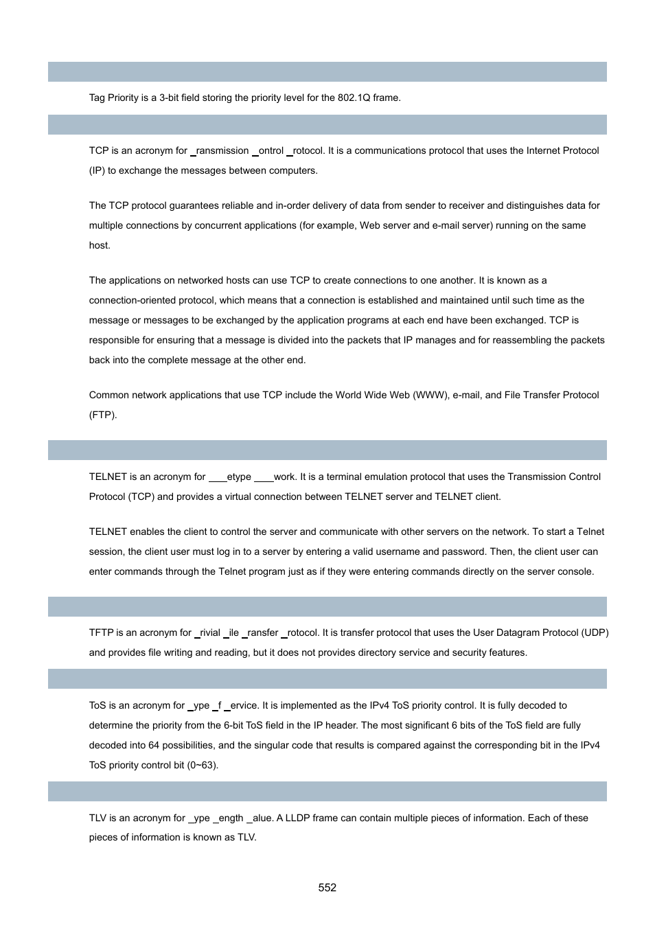 PLANET WGSD-10020 User Manual | Page 552 / 557