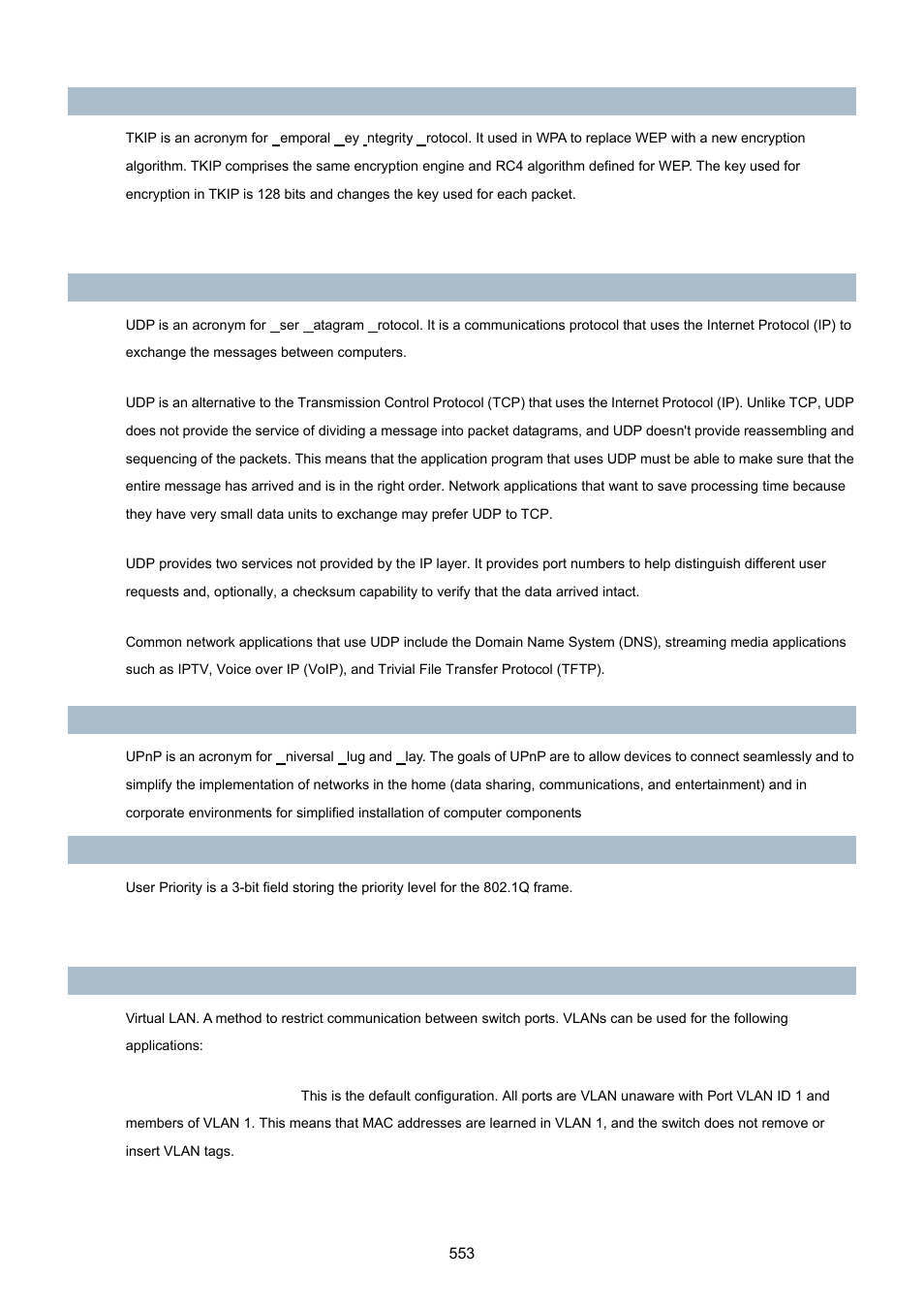 PLANET WGSD-10020 User Manual | Page 553 / 557