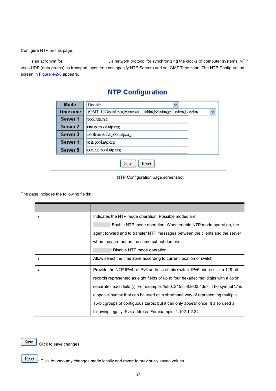 6 ntp configuration | PLANET WGSD-10020 User Manual | Page 57 / 557