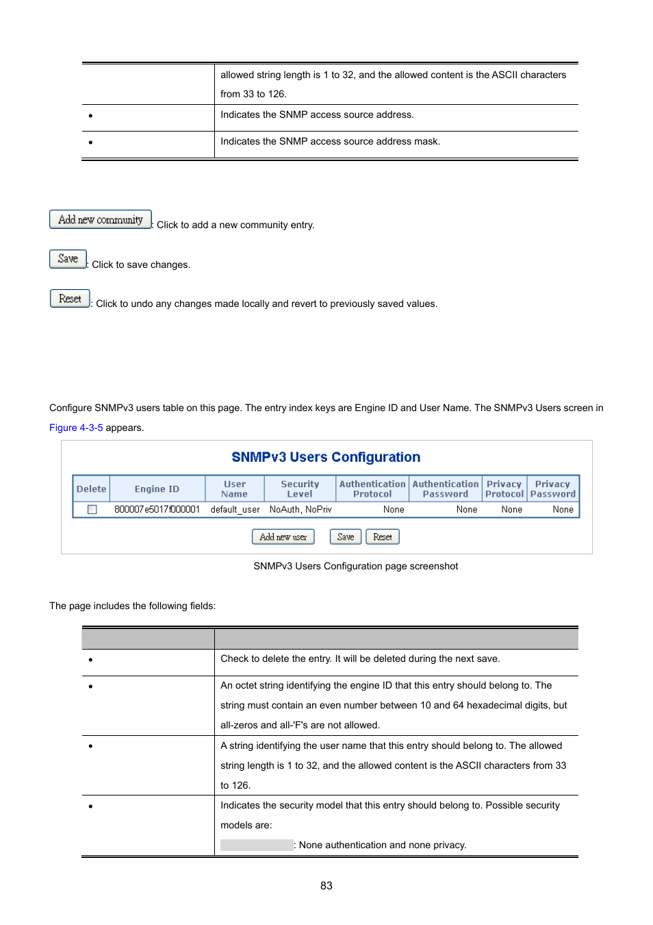 2 snmpv3 users | PLANET WGSD-10020 User Manual | Page 83 / 557