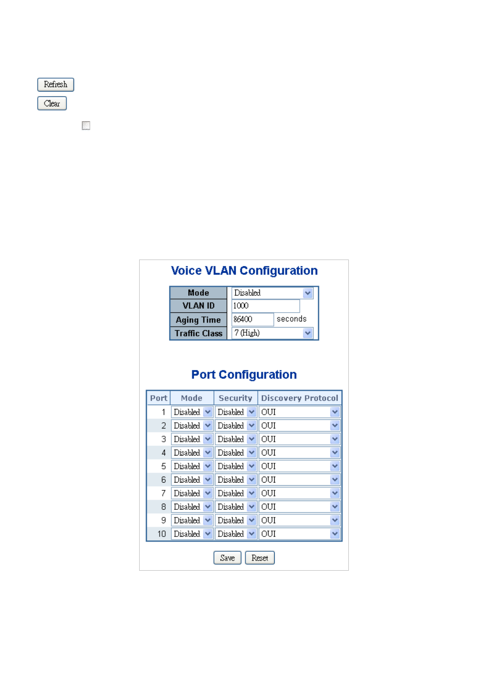 15 voice vlan configuration | PLANET WGSD-10020 User Manual | Page 198 / 553