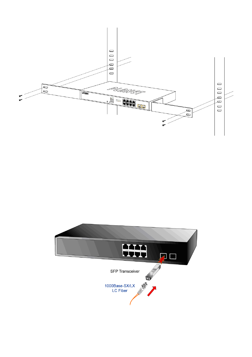 3 installing the sfp transceiver | PLANET WGSD-10020 User Manual | Page 35 / 553