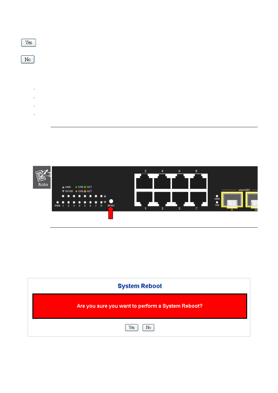 22 system reboot | PLANET WGSD-10020 User Manual | Page 76 / 553