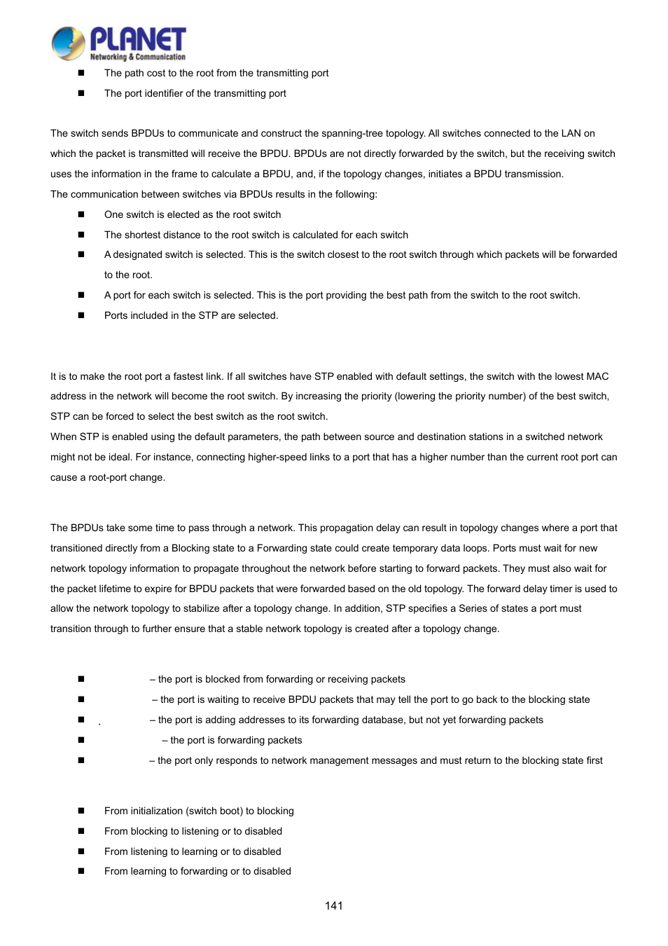 PLANET WGSD-10020 User Manual | Page 141 / 373