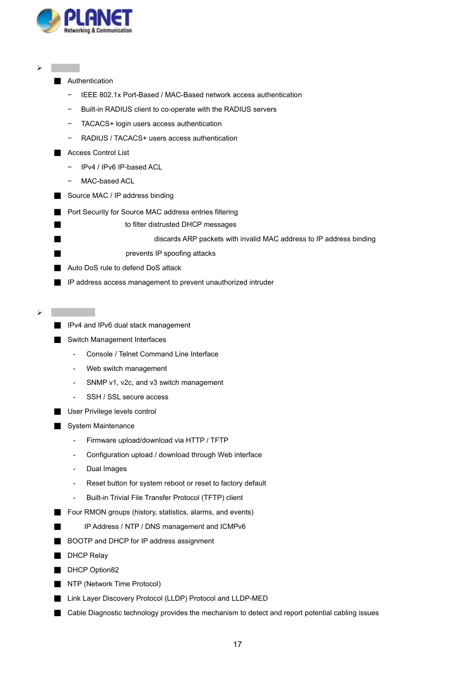 PLANET WGSD-10020 User Manual | Page 17 / 373