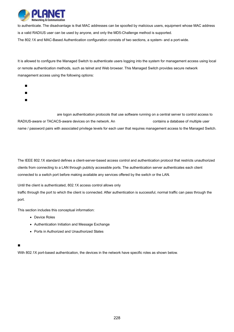 PLANET WGSD-10020 User Manual | Page 228 / 373